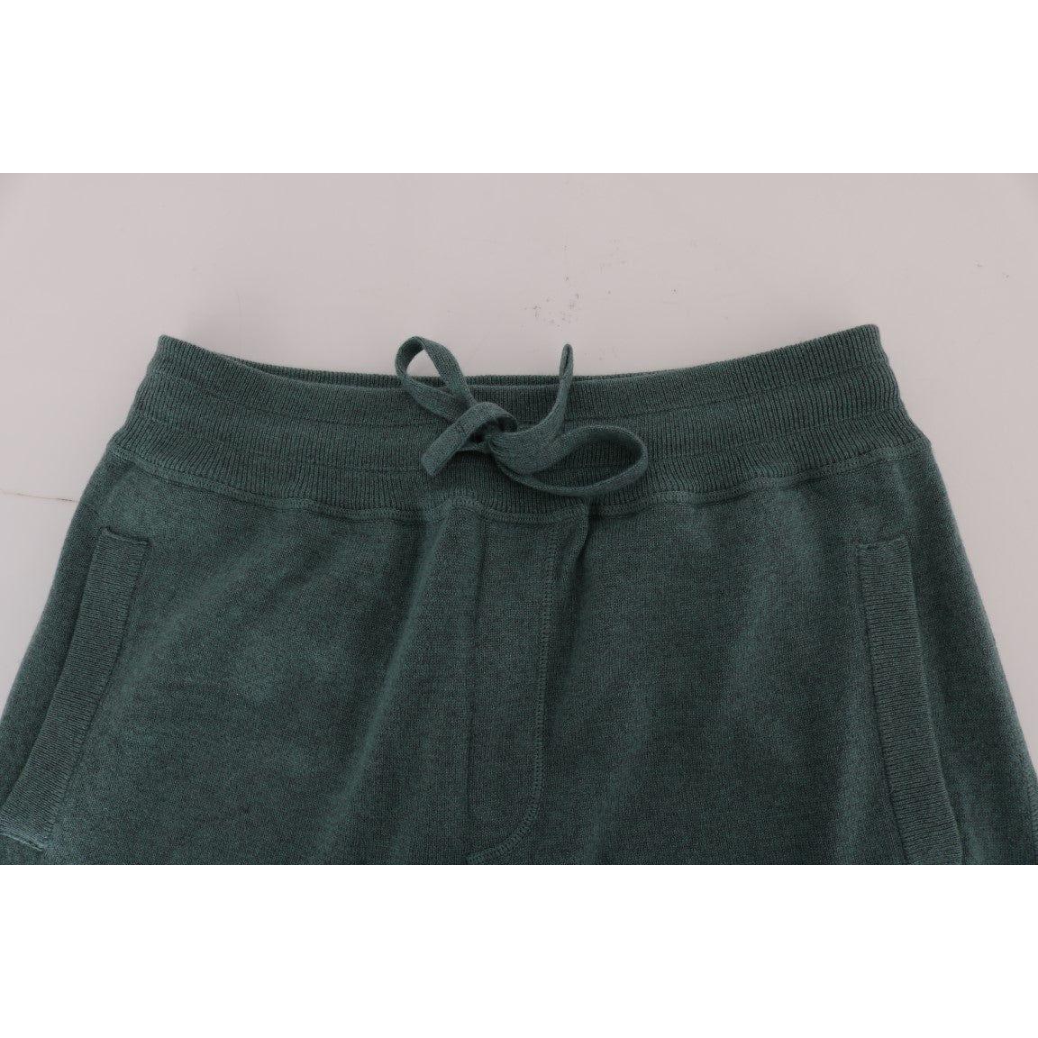 Dolce & Gabbana Green Cashmere Training Pants SIG60413-1