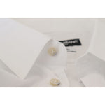 Dolce & Gabbana White Cotton Peacock Feather Formal GOLD Shirt TSH7502- 41