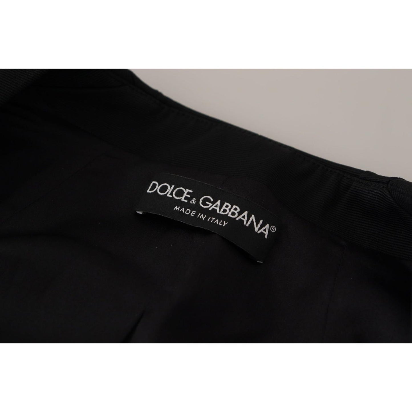 Dolce & Gabbana Black Slim Fit Long Sleeves Snap Jacket JKT3325- 38