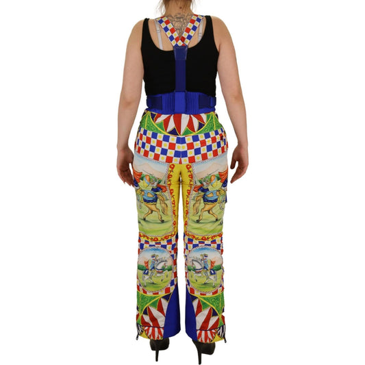 Dolce & Gabbana Multicolor Printed Snow Trouser Pants PAN73053 - 40