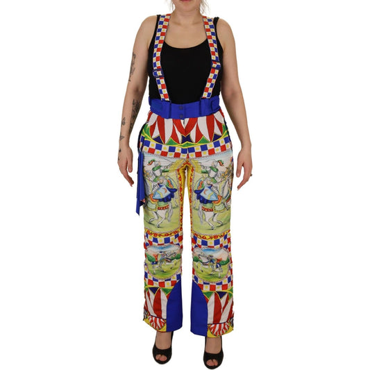 Dolce & Gabbana Multicolor Printed Snow Trouser Pants PAN73053 - 40