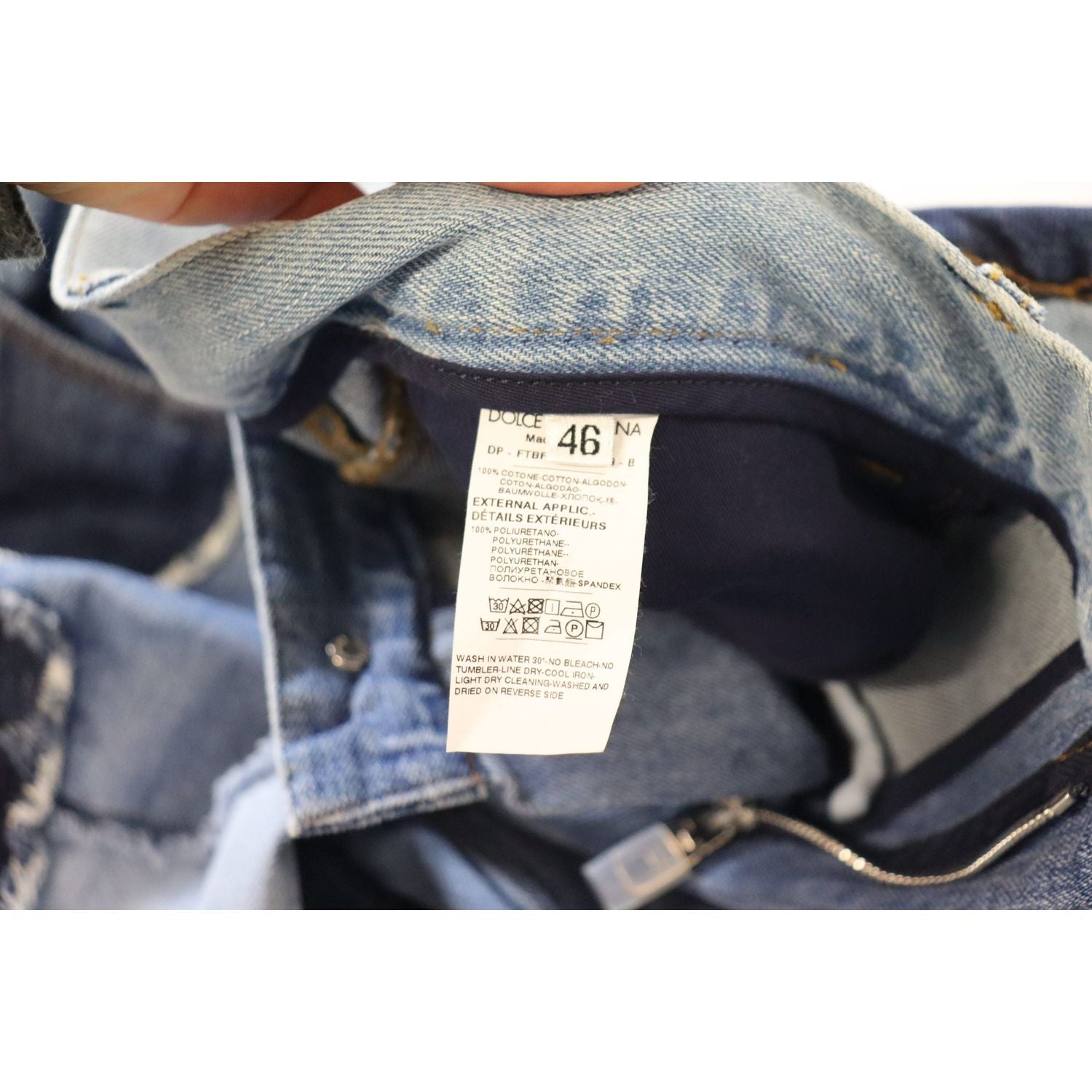 بنطلون جينز ضيق بخصر مرتفع من دولتشي آند غابانا