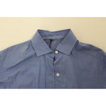 Ermanno Scervino Blue Cotton Dress Classic Fit Shirt SIG10124-1