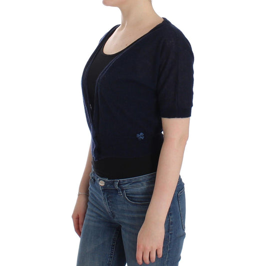 Ermanno Scervino Knit Blue Wool Sweater Cardigan SIG12568-4