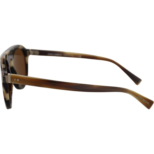 Dolce & Gabbana Brown Tortoise Oval Full Rim Eyewear DG4306 Sunglasses GLA1206