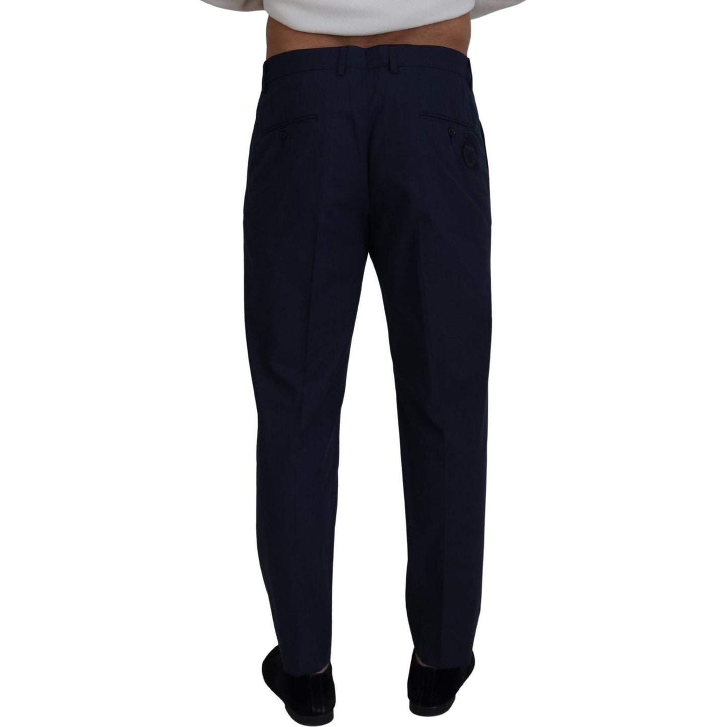 Dolce & Gabbana Blue Cotton Slim Trousers Chinos Pants PAN73339- 46