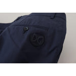 Dolce & Gabbana Blue Cotton Slim Trousers Chinos Pants PAN73339- 46