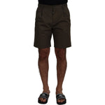 Dolce & Gabbana Green Chinos Cotton Casual Shorts PAN74019- 44