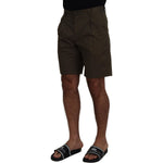 Dolce & Gabbana Green Chinos Cotton Casual Shorts PAN74019- 44