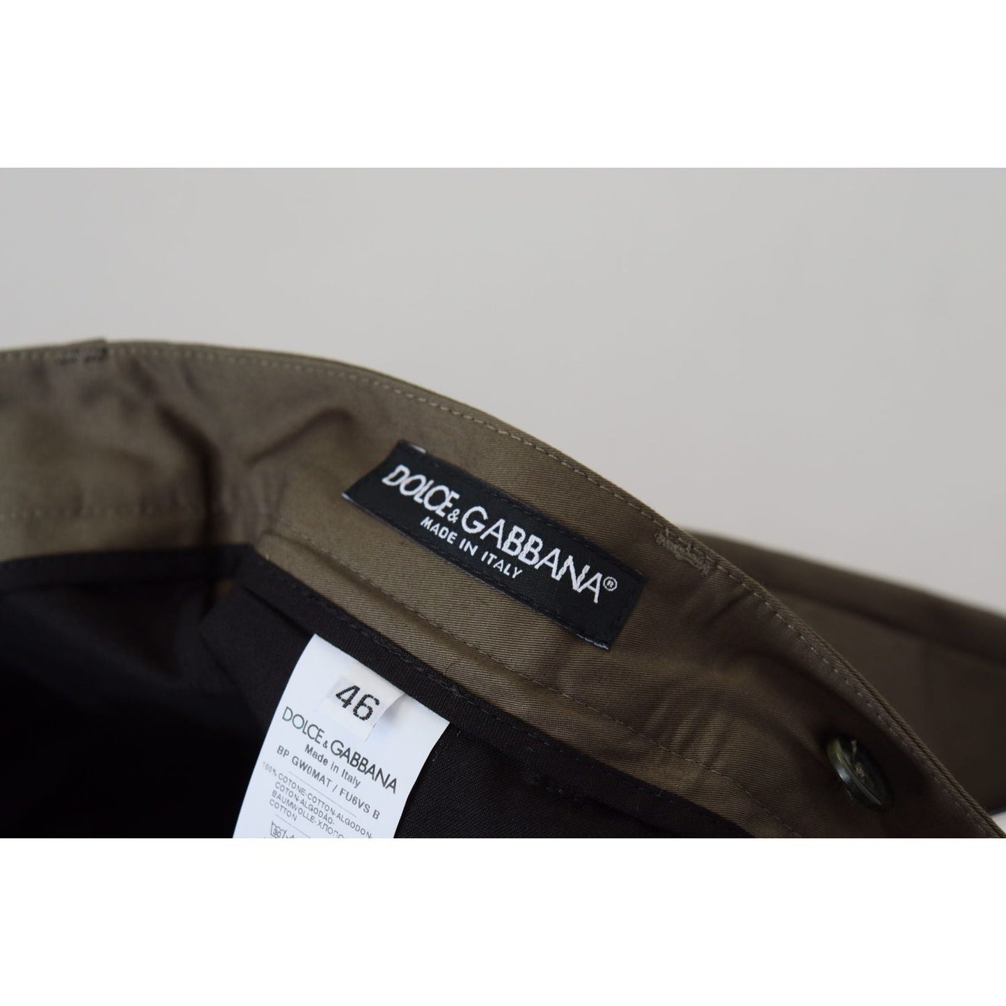 Dolce & Gabbana Green Chinos Cotton Casual Shorts Shorts