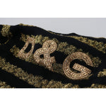 Dolce & Gabbana Black Gold D&G Crystal Cashmere Sweater TSH82976- 38