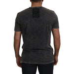Dolce & Gabbana Gray Discolored Effect DG Logo T-shirt TSH8120 - 54