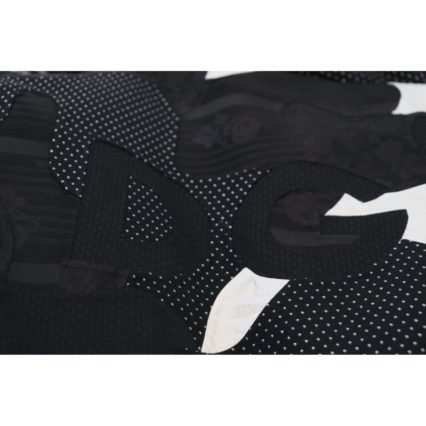 Dolce & Gabbana Black White Fur Shearling Full Zip Jacket