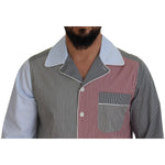 Dolce & Gabbana Multicolor Patchwork Cotton Long Sleeves Shirt TSH83169 - 40