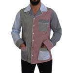 Dolce & Gabbana Multicolor Patchwork Cotton Long Sleeves Shirt TSH83169 - 40