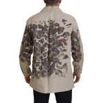 Dolce & Gabbana Beige Camouflage Cotton Long Sleeves Shirt TSH83168 - 40