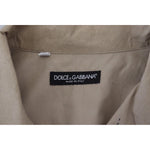 Dolce & Gabbana Beige Camouflage Cotton Long Sleeves Shirt TSH83168 - 40