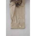 Dolce & Gabbana Beige Camouflage Cotton Long Sleeves Shirt TSH83168 - 40