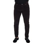 Dolce & Gabbana Brown Corduroy Men Casual Trouser Pants PAN74256 - 50