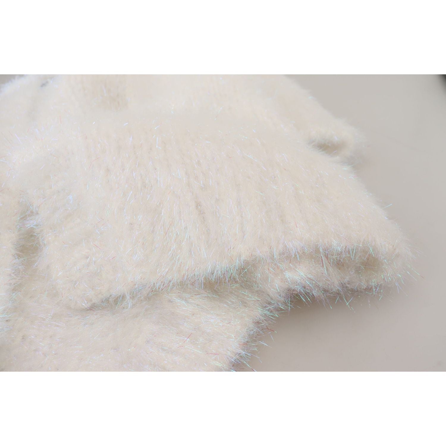 Dolce & Gabbana White Long Sleeves Fringes Cardigan Jacket