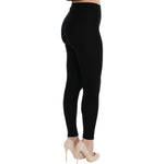 Dolce & Gabbana Black Slim Fit Women Cashmere Pants LOD10009 - 36