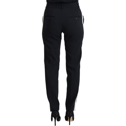 Dolce & Gabbana Black High Waist Women Pants
