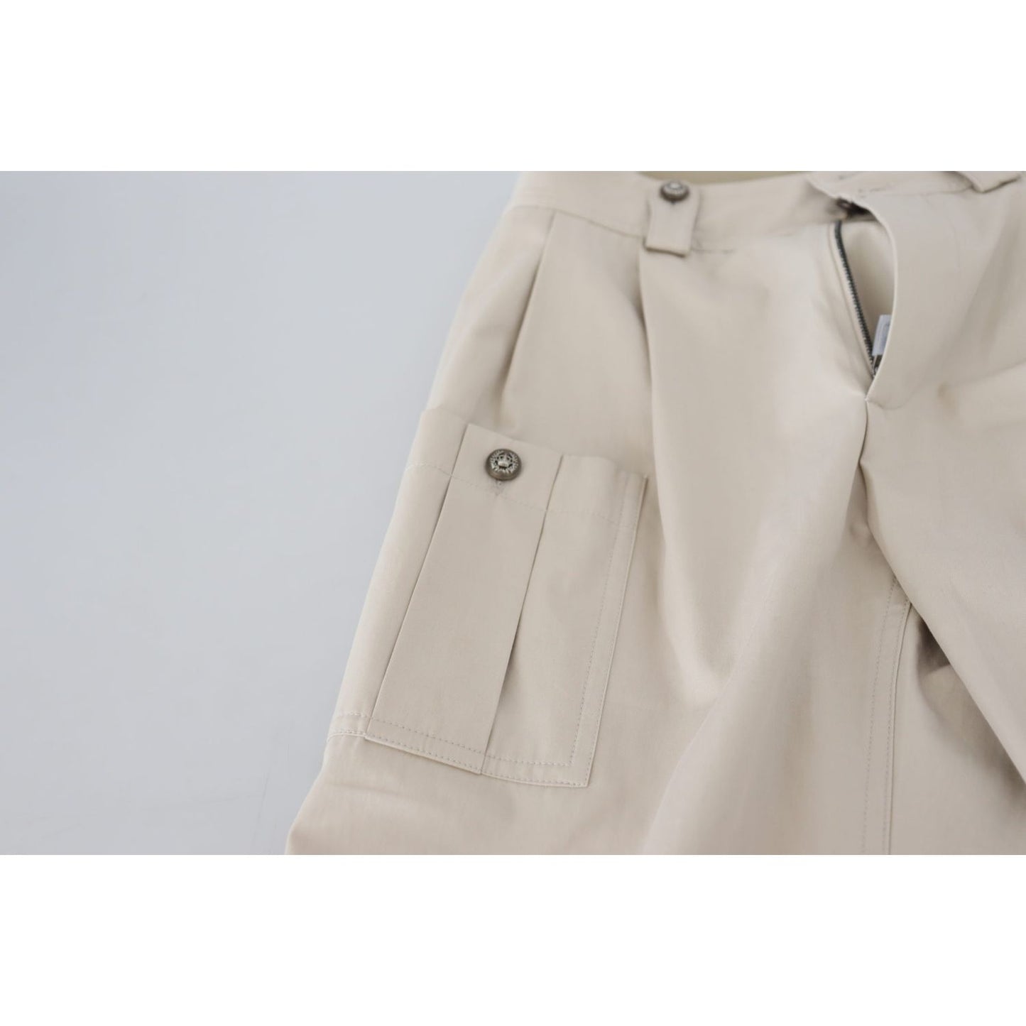 Dolce & Gabbana Beige High Waist Women Pants PAN73088 - 36