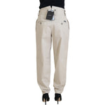 Dolce & Gabbana Beige Cotton Women Cargo Pants PAN74037 - 38