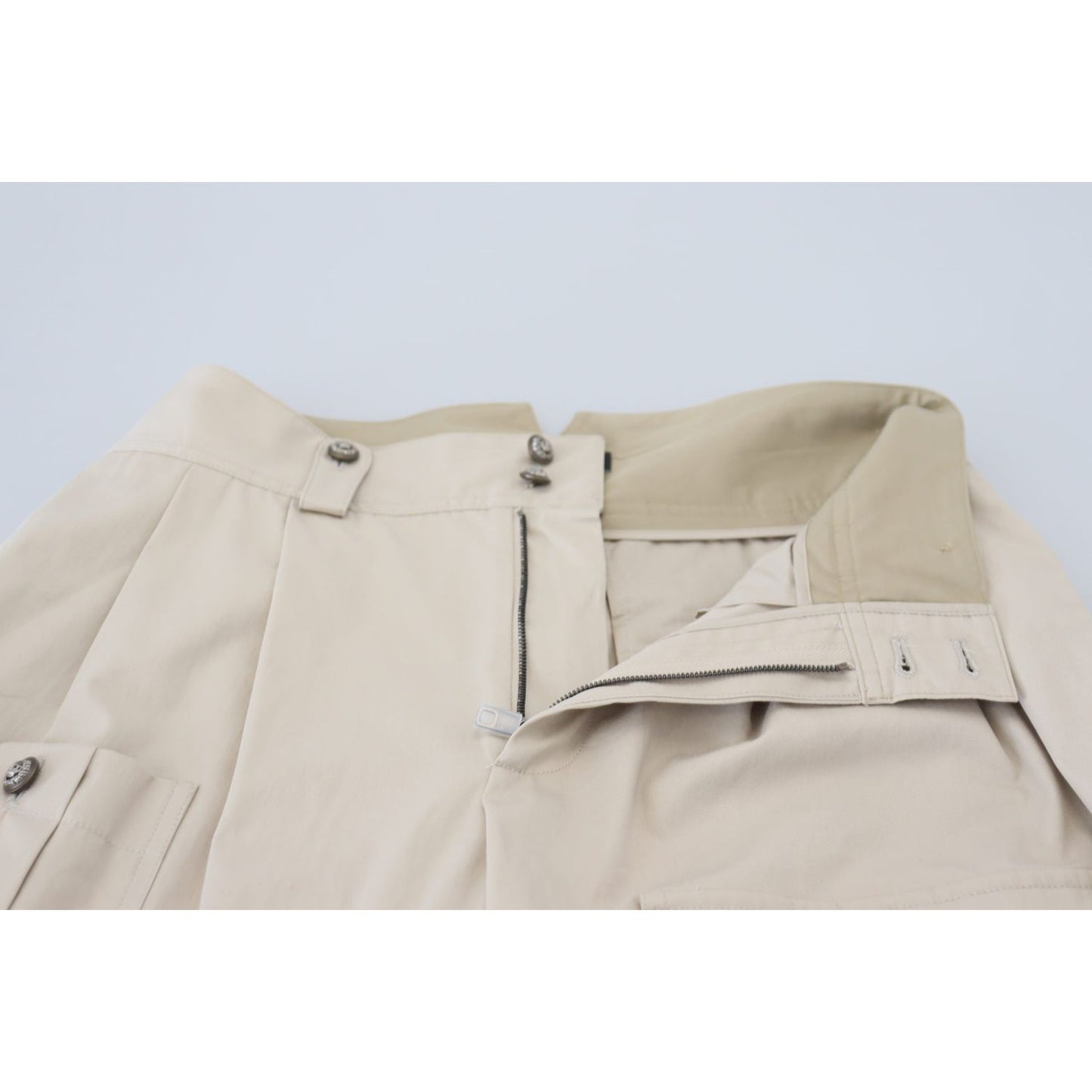 Dolce & Gabbana Beige Cotton Women Cargo Pants PAN74037 - 38