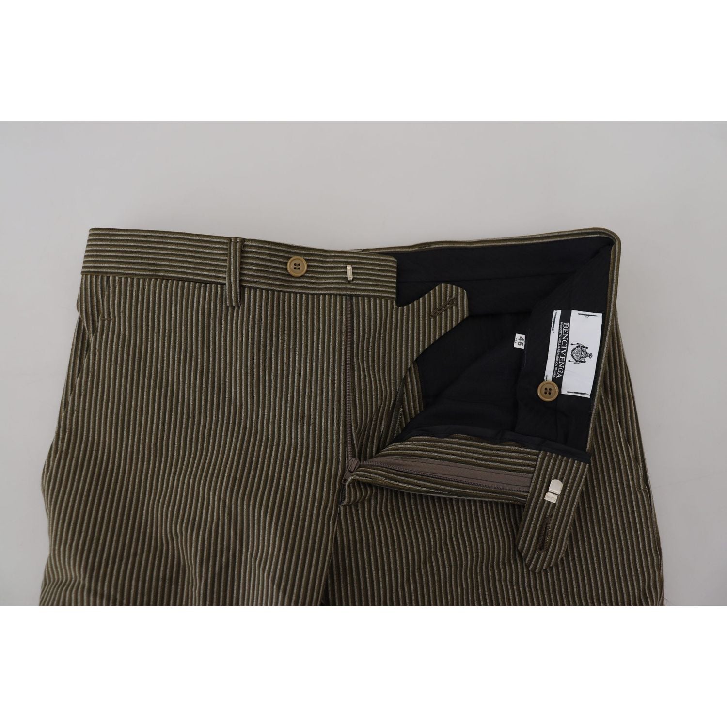 بنطلون BENCIVENGA الأنيق متعدد الألوان من القطن الخالص