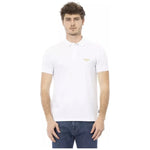 Baldinini Trend White Cotton Men Polo BA-23197-M