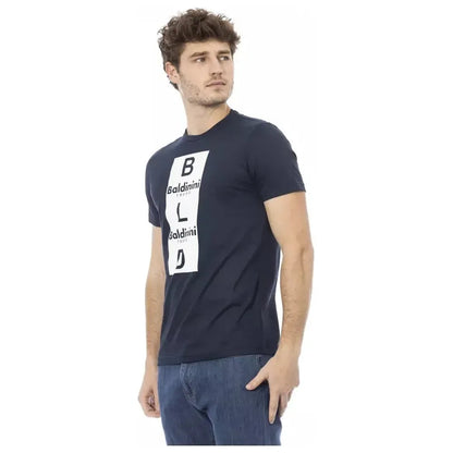 Baldinini Trend Blue Cotton Men T-Shirt