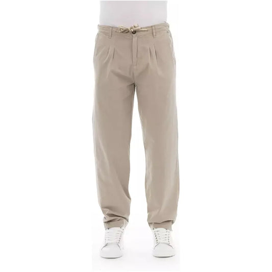 Baldinini Trend Beige Cotton Men Chino Pants BATR-23135-IT50 | L-FBB-318