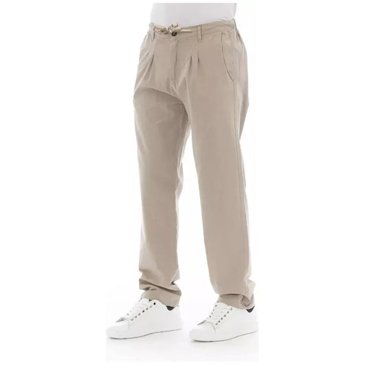 Baldinini Trend Beige Cotton Men Chino Pants BATR-23135-IT50 | L-FBB-318