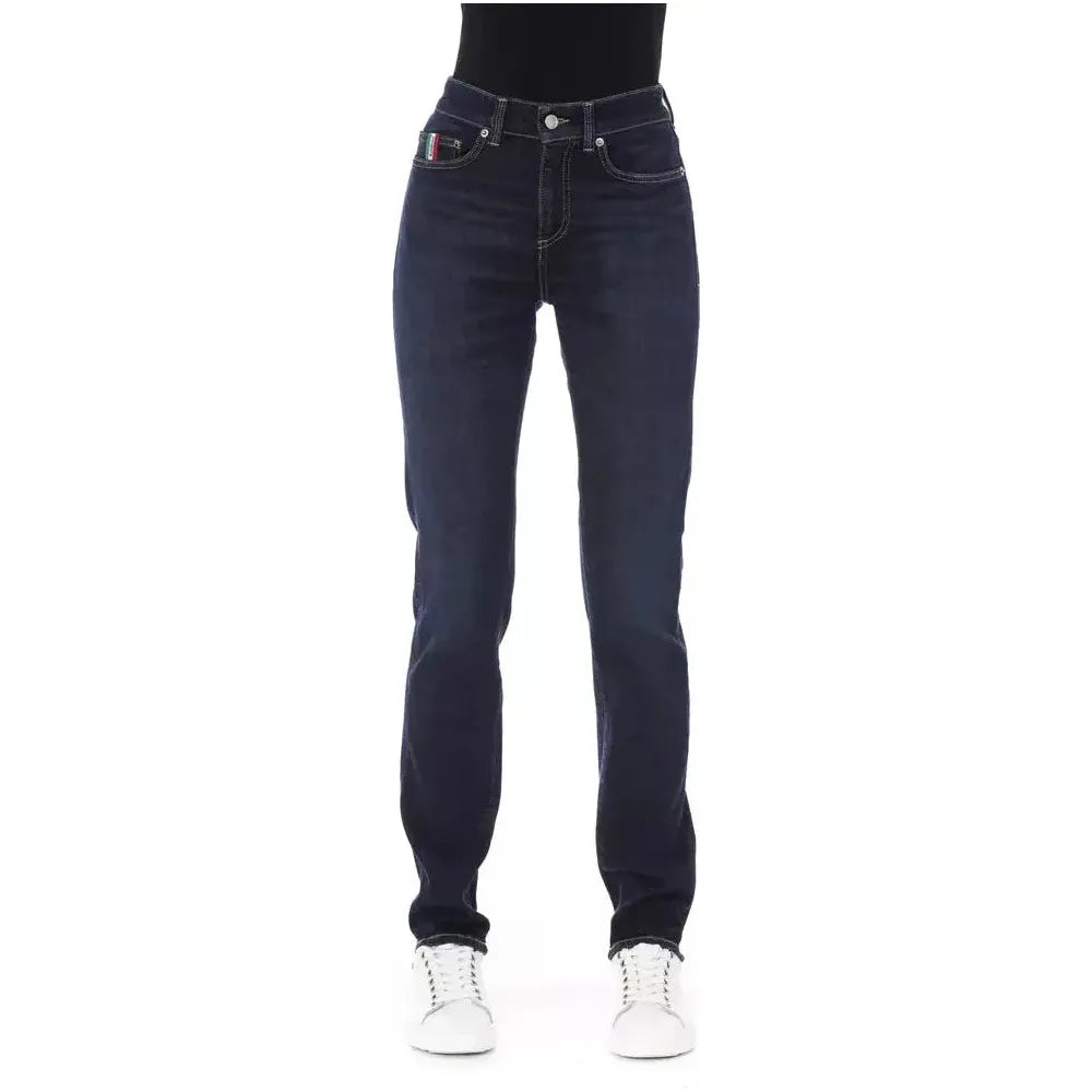 Baldinini Trend Blue Cotton Jeans Denim