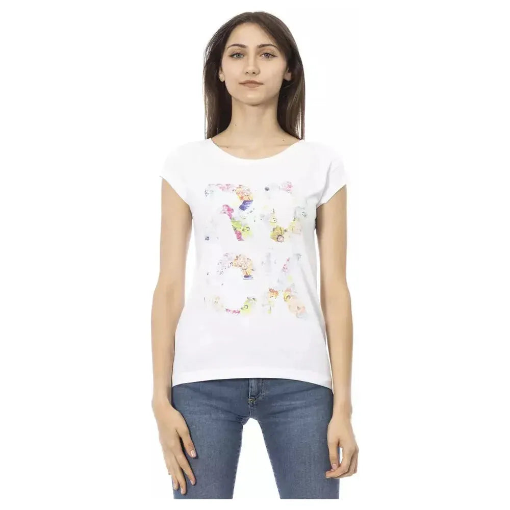 Trussardi Action White Cotton Women T-Shirt