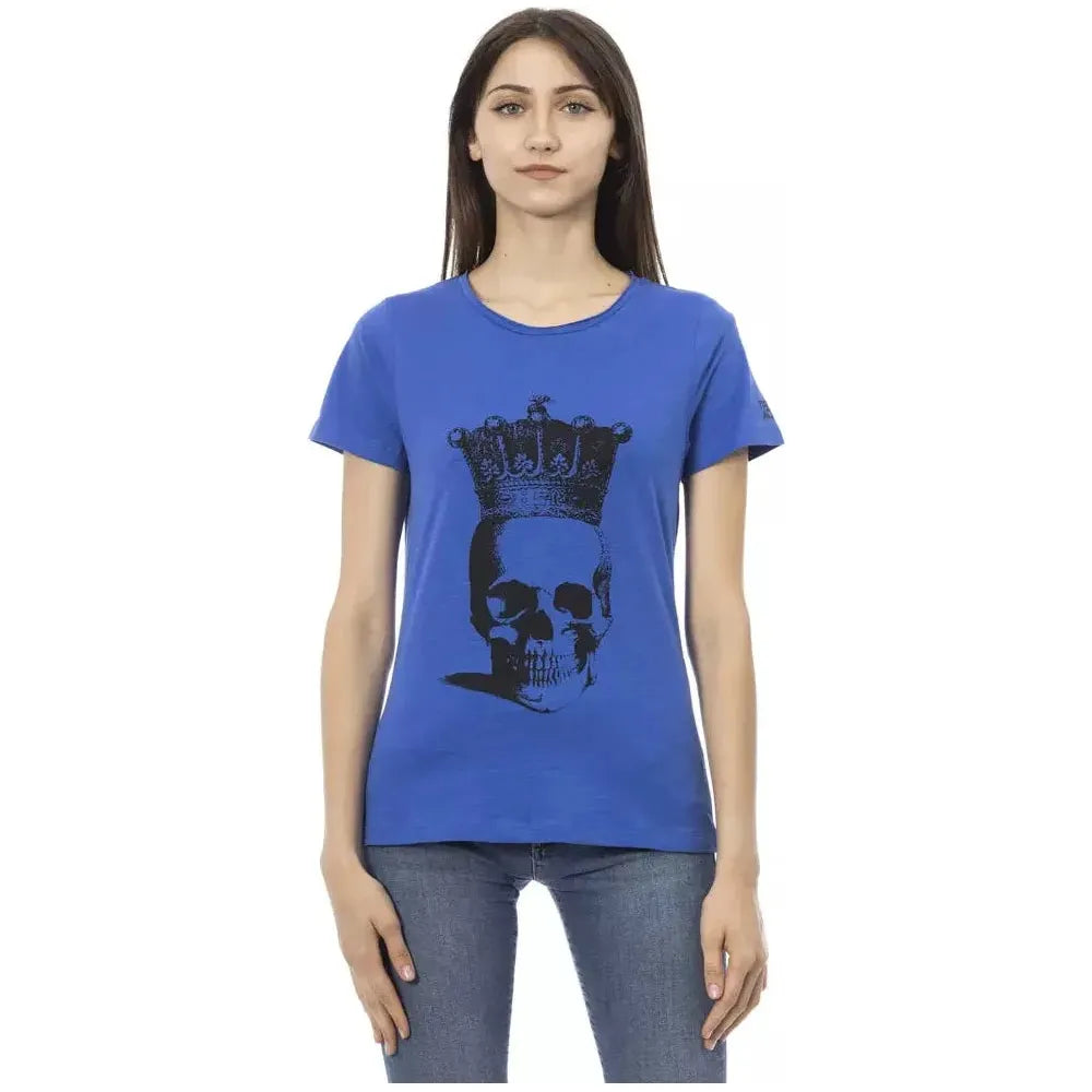 Trussardi Action Blue Cotton T-Shirt