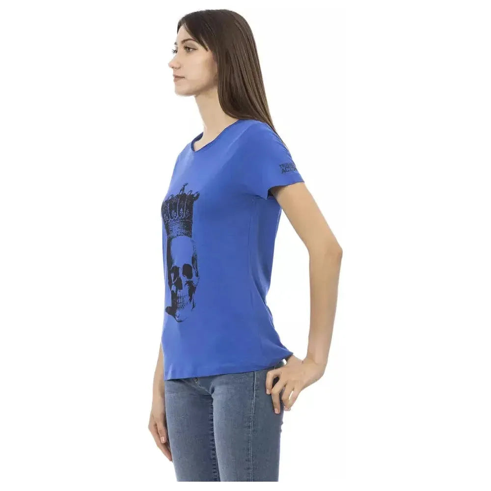 Trussardi Action Blue Cotton T-Shirt