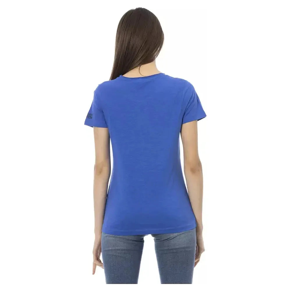 Trussardi Action Blue Cotton T-Shirt