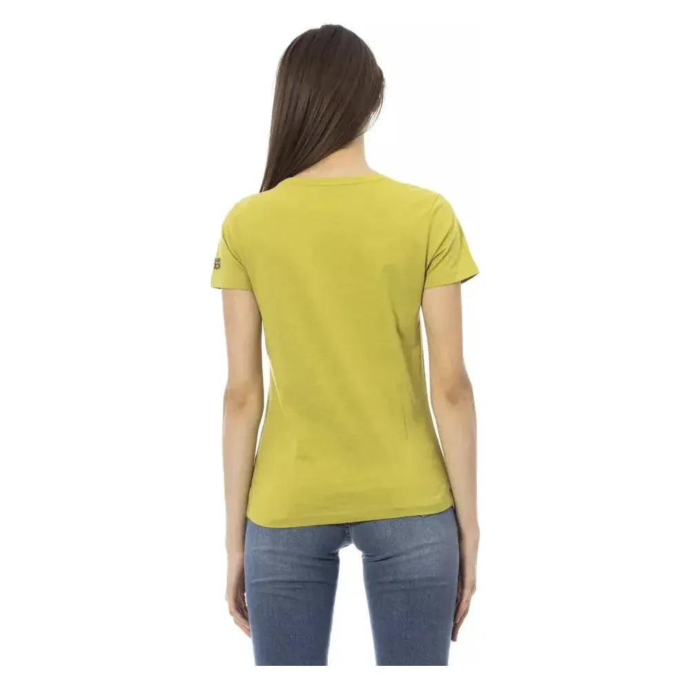 Trussardi Action Green Cotton T-Shirt