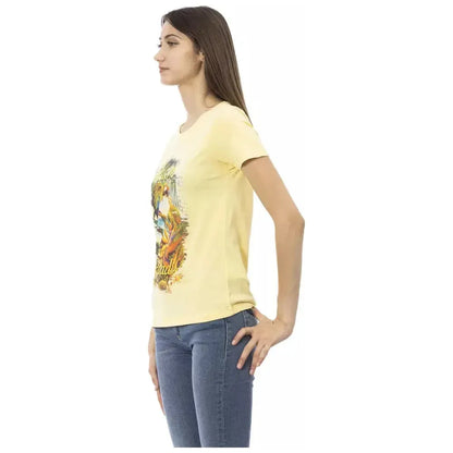 Trussardi Action Yellow Cotton Women T-Shirt