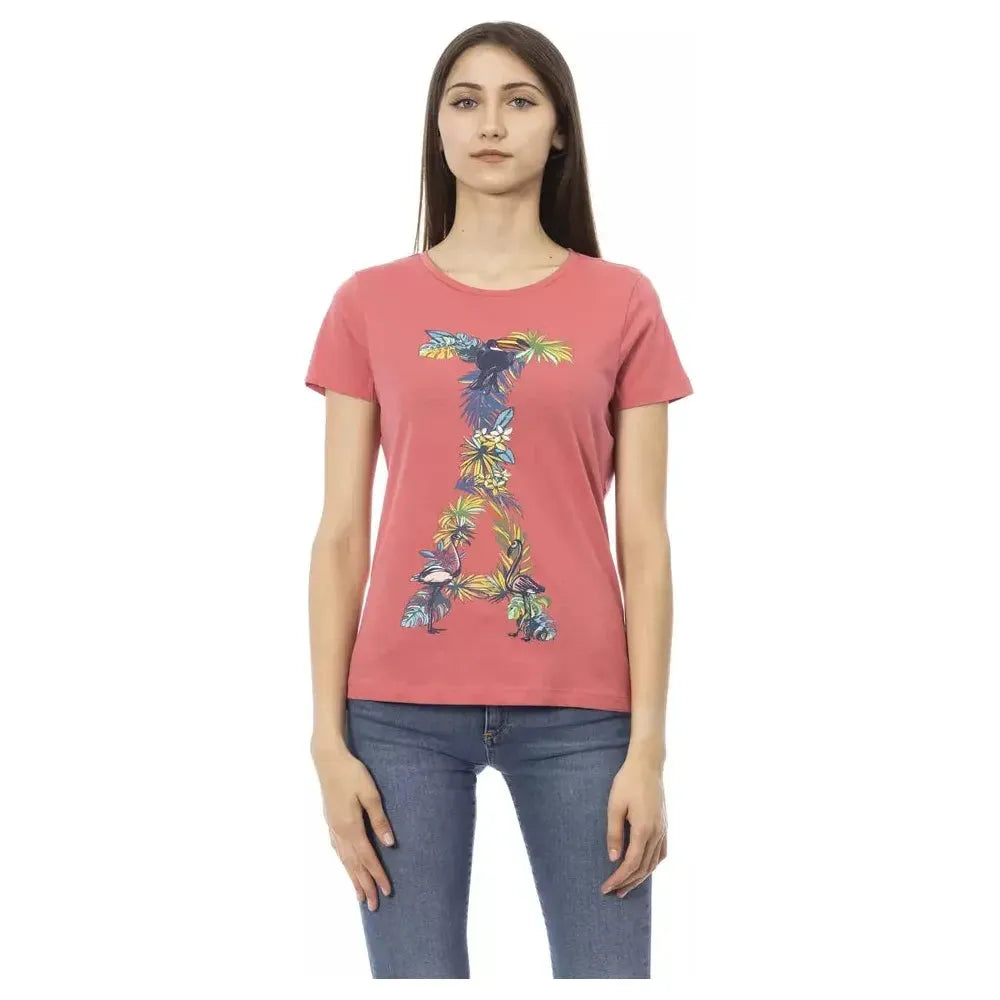 Trussardi Action Fuchsia Cotton T-Shirt
