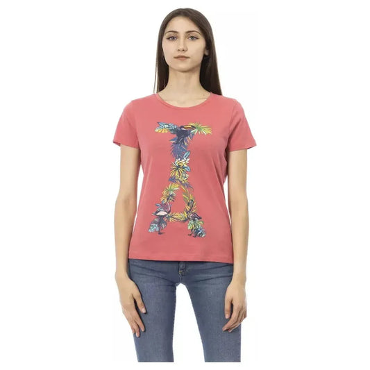 Trussardi Action Fuchsia Cotton T-Shirt