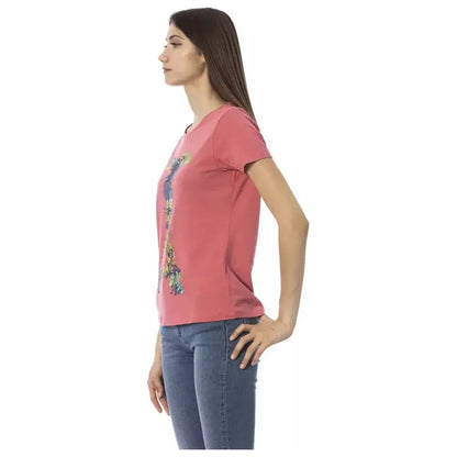Trussardi Action Fuchsia Cotton T-Shirt