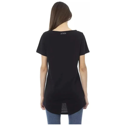 Trussardi Action Black Cotton Women T-Shirt