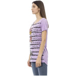 Trussardi Action Purple Cotton Women T-Shirt TR-23013-S