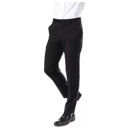 Uominitaliani Gray Wool Mens Suit Pant UO-17035-IT52 | XL