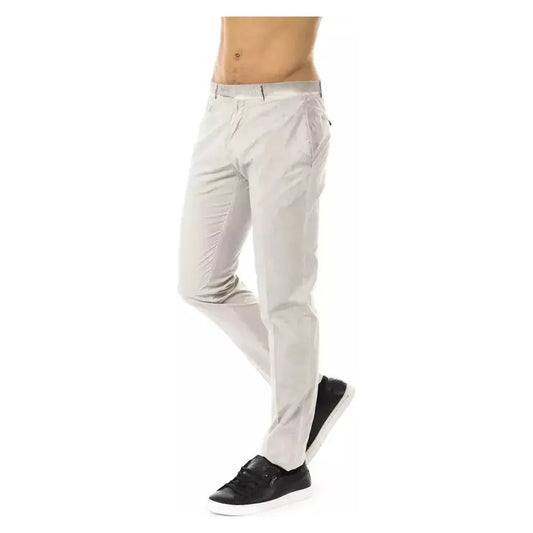 Uominitaliani Gray Cotton Mens Pant UO-17042-IT54 | XXL