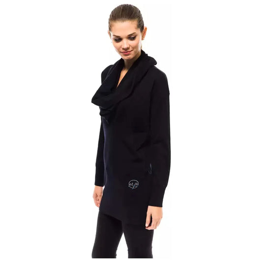 Montana Blu Blue Wool Women Sweater MO-14226-IT40|S