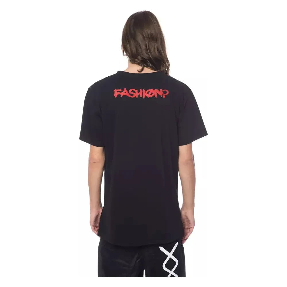 تي شيرت رجالي من القطن باللون الأسود من نيكولو تونيتو